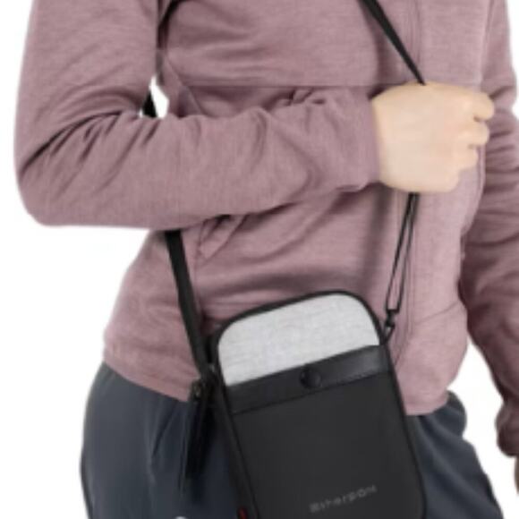 Sherpani Black Structured Satchel Crossbody Bag | Gold Hardware | New Without Ta - Picture 3 of 9